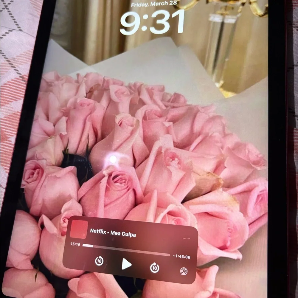 Pink Rose Bouquet Wallpaper for iPad